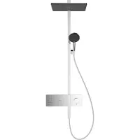 Hansgrohe Showerpipe Raindance Alive Q 210/340 2jets avec thermostat chrome, 1 pièce.