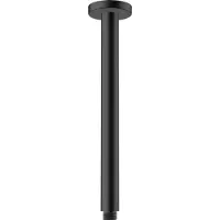 Hansgrohe Vernis, raccord de plafond, finition noire mate, 30 cm