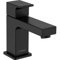 Hansgrohe robinet de sol Vernis Shape, modèle 70, avec levier, pour eau froide ou eau pré-mélangée, sans bonde, finition noir mat