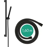 Hansgrohe Pulsify S Set de douche 100, 1 type de jet économe en eau, barre de douche 65 cm, 24372 (1 Type de jet)