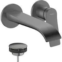 Hansgrohe Vivenis robinetterie de lavabo monocommande modèle encastré pour montage mural, portée 195mm, 75050340