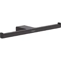 Hansgrohe Double porte-rouleau de papier AddStoris, sans couvercle, noir mat