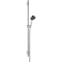Hansgrohe Ensemble de douche Activera Select S 95, 2 jets, EcoSmart, avec barre de douche Varia 105 cm, chrome, 1 pièce.