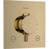Hansgrohe Ecostat Comfort E Thermostat encastré pour 2 consommateurs avec combinaison de sécurité intégrée, 33716990