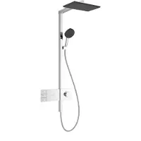 Hansgrohe Colonne de douche Raindance Alive Q, 210/340, 2 jets, technologie EcoSmart, avec système ShowerSelect Comfort, finition chromée