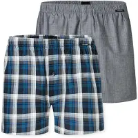 Schiesser Boxers bleu / noir / blanc