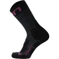 UYN Chaussettes de sport gris foncé / orchidée / noir