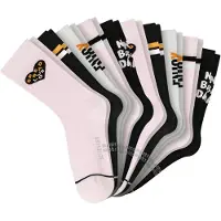 Schiesser Chaussettes orange / rose / noir
