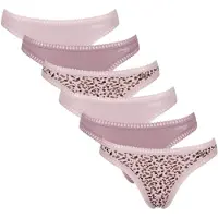 Sloggi String marron / brun foncé / rose