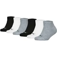 Puma Chaussettes gris chiné / noir / blanc