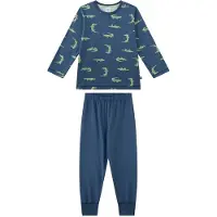 Sanetta Pyjama saphir / vert pastel