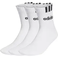 Adidas Originals Chaussettes de sport '3-Stripes Linear' noir / blanc