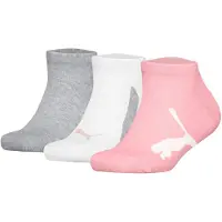 Puma Chaussettes gris chiné / rose / blanc
