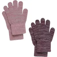 CeLaVi Gants 'Magic' brun foncé / gris / rose ancienne