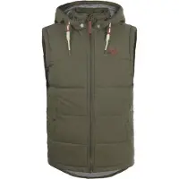 !Solid Gilet 'Dry' marron / vert