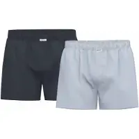 Seidensticker Boxers bleu / gris
