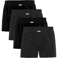 Seidensticker Boxers noir / blanc
