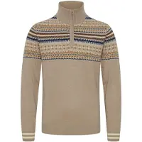 Blend Pull-over beige / bleu / marron / blanc