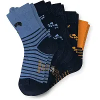 Schiesser Chaussettes 'Badger' bleu / marine / orange