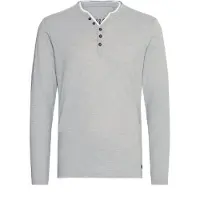 !Solid T-Shirt 'Belagos' gris clair / blanc