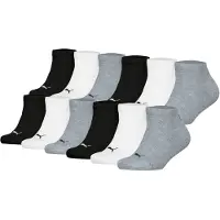 Puma Chaussettes gris chiné / noir / blanc