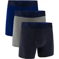 Under Armour Boxers bleu foncé / bleu chiné / gris chiné / noir
