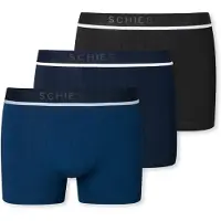 Schiesser Boxers bleu marine / gentiane / noir / blanc