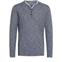 !Solid T-Shirt 'Belagos' bleu chiné