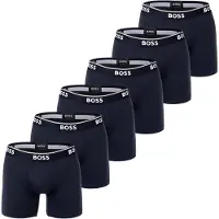 BOSS Boxers bleu foncé / blanc