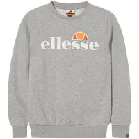 Ellesse Sweat 'Suprios' gris chiné / orange / rouge / blanc