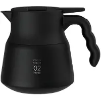 Hario Serveur isotherme V60-02 Plus acier inoxydable 600 ml noir