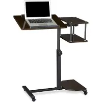 Relaxdays Table pour ordinateur portable, Support pour notebook, Noir