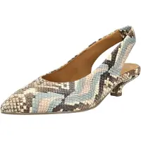 Gabor Escarpins à bride arrière beige / bleu / noisette