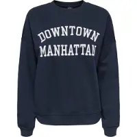 JDY Sweat-shirt 'JDYMESA' bleu nuit / blanc