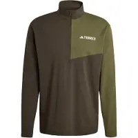 Adidas T-Shirt fonctionnel ' Multi Climacool 1/2 Zip Long Sleeve' vert