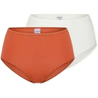 Schiesser Slip ' Modal Essentials ' orange / rouge rouille / blanc cassé
