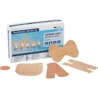 Holthaus Medical Assortiment de pansements YPSIPLAST, 50 pièces, robustes, tissu couleur chair