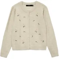 Vero Moda Cardigan 'VMFiorella' beige / jaune / vert foncé / poudre