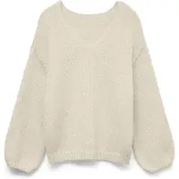 Vero Moda Maybe 2way V Neck Sweater Blanc XS Femme