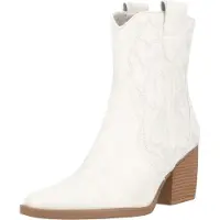 Salinyang Bottes de cowboy blanc naturel