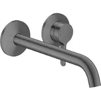 Hansgrohe AXOR One robinetterie de lavabo encastrée pour montage mural, avec poignée levier, bec 220mm, 48120340