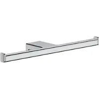 Hansgrohe Double porte-rouleau de papier AddStoris, sans couvercle, chromé