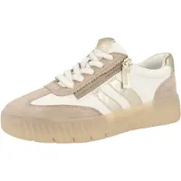 Tamaris Baskets basses mastic / écru / or