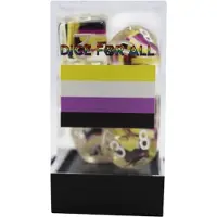 Foam Brain Games Jeu de dés Drapeau non binaire RPG multicolore