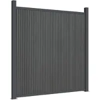vidaXL Élément de clôture WPC Gris 180x186 cm