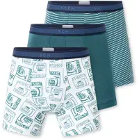 Schiesser Sous-vêtements vert / pétrole / blanc