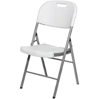 EDM Folding 86.5x47x54 Cm Chair Argenté