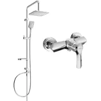 Mexen Ensemble de douche apparent avec pommeau de douche et mitigeur Sabre, chrome - 72140262-00