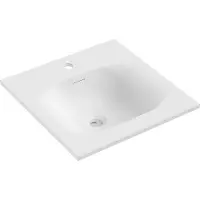 Mexen Vela lavabo encastré 46 x 46,5 cm, blanc mat - 25234501