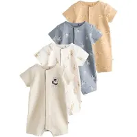Next Barboteuse / body beige chiné / bleu chiné / marron chiné / blanc